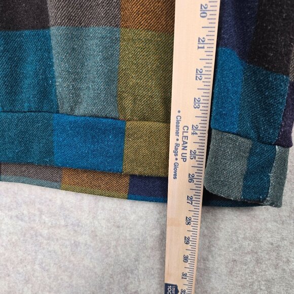 P.S. Kate Multicolor Plaid Sweater With Bow Sleeve Details Size M - Picture 5 of 6